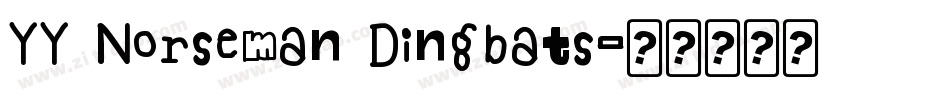 YY Norseman Dingbats字体转换